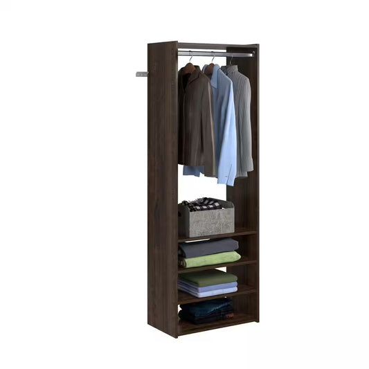 Select 25 In. W Espresso Wood Closet Tower