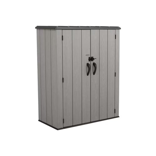 Vertical 56 In. W X 69 In. D X 29 In. H Resin Outdoor Storage Cabinet Shed