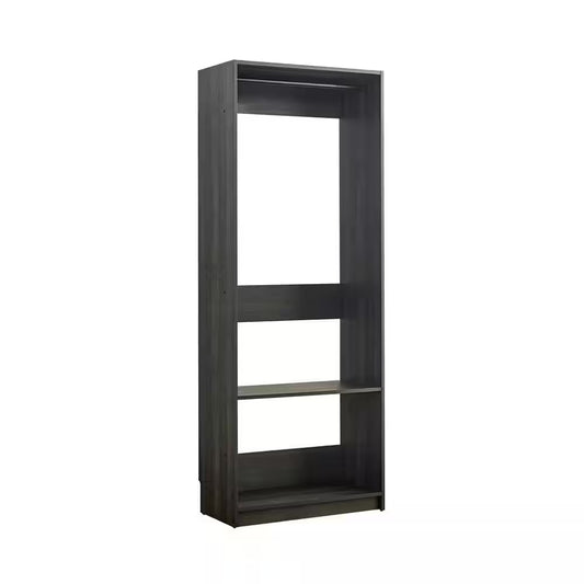 Prosper 32 In. W Gray Tower Unit 1-Shelf 1 Rod Wood Closet System