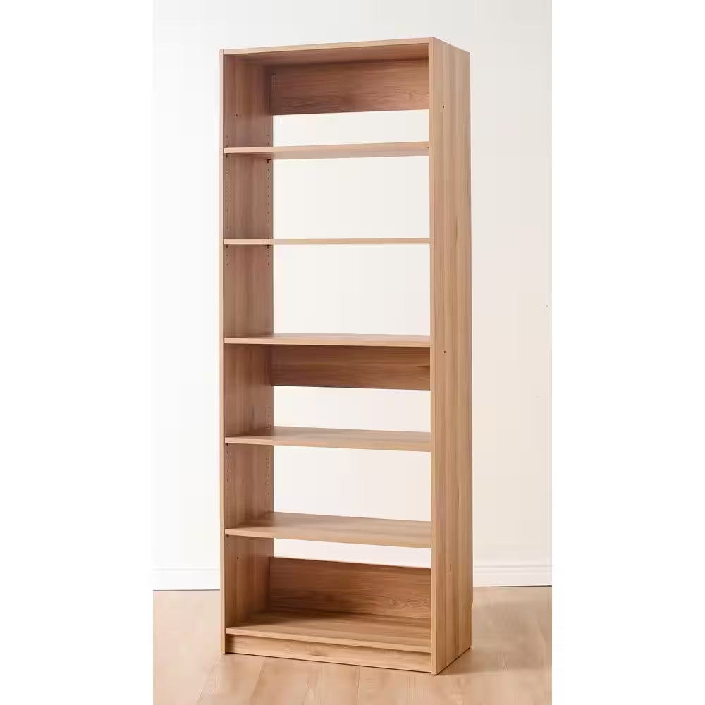 Prosper 32 In. W Oak Tower Unit Five-Shelves Wood Closet System