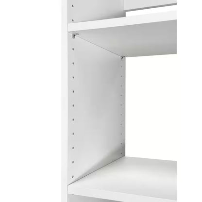 Prosper 32 In. W White Tower Unit Five-Shelves Wood Closet System