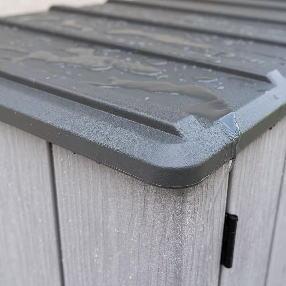 Vertical 56 In. W X 69 In. D X 29 In. H Resin Outdoor Storage Cabinet Shed