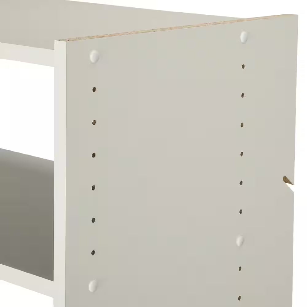 Essential Shoe 25 In. W Classic White Wood Closet Tower