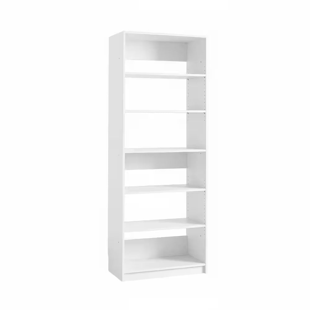 Prosper 32 In. W White Tower Unit Five-Shelves Wood Closet System