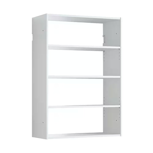Devi Series 31.5-31.5 In. W White Wall Mount Adjustable 4-Shelf Wood Closet System