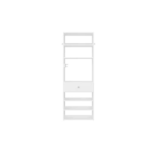 25.125 In. W White Accessory Wood Closet System Tower