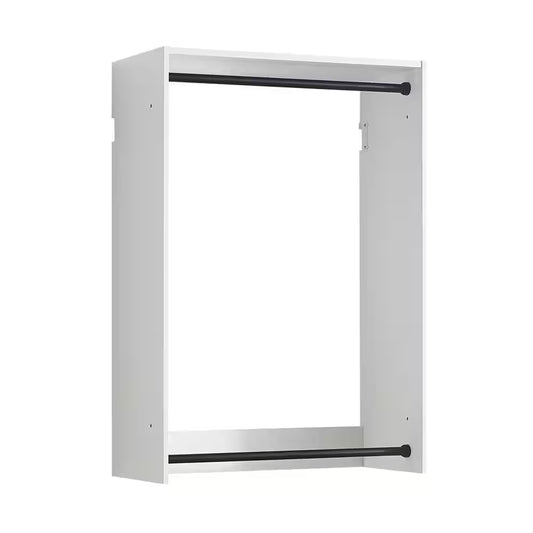 Devi Series 31.5-31.5 In. W White Wall Mount Single-Hanging-Shelf Wood Closet System