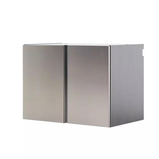 Nova Series Wood Base Door Wall Mounted Garage Cabinet in Metallic Gray (32 in W X 24 In. H X 20 in D)
