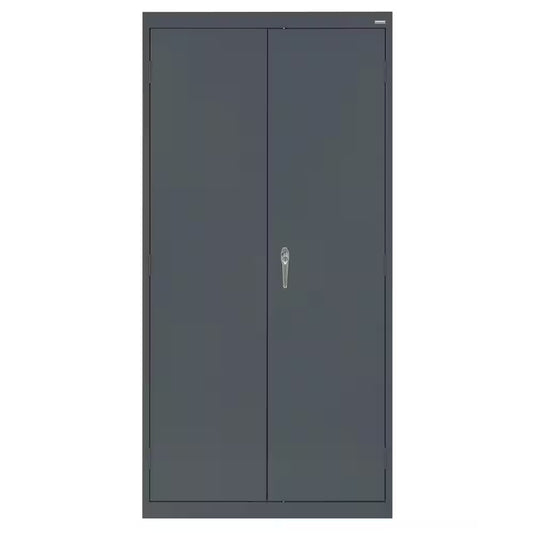 Classic Series 36 In. W X 72 In. H X 18 In. D 24-Gauge 5-Shelf Steel Freestanding Garage Storage Cabinet in Charcoal