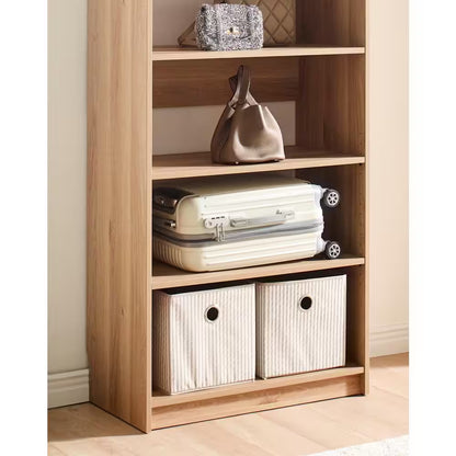 Prosper 32 In. W Oak Tower Unit Five-Shelves Wood Closet System