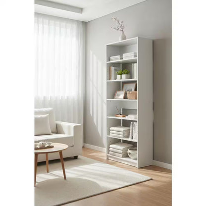 Prosper 32 In. W White Tower Unit Five-Shelves Wood Closet System