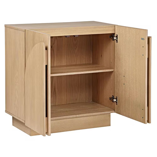 Arcus Light Oak 31 In. H Accent Cabinet + Office Storage Cabinet with 1 Shelf + Stackable Sideboard